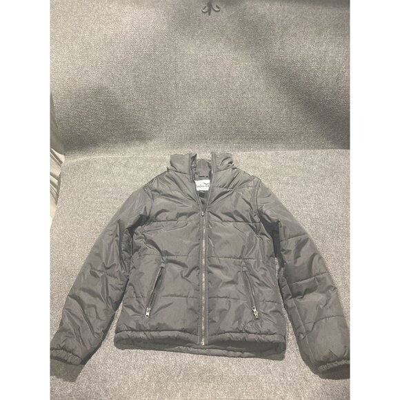 Whales Tail Puffer Jacket Women’s Size Small Gray Long Sleeve Full Zip - Picture 1 of 9